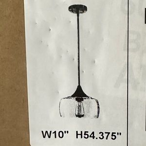 Doraimi Glass Pendant Light Lamp Chandelier Lighting